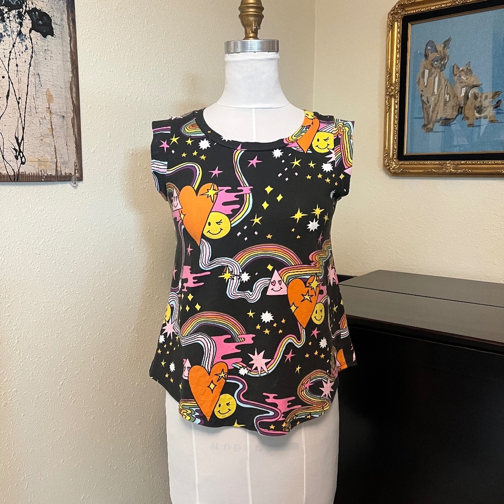 Nooworks Black Better Days Muscle Tank size S